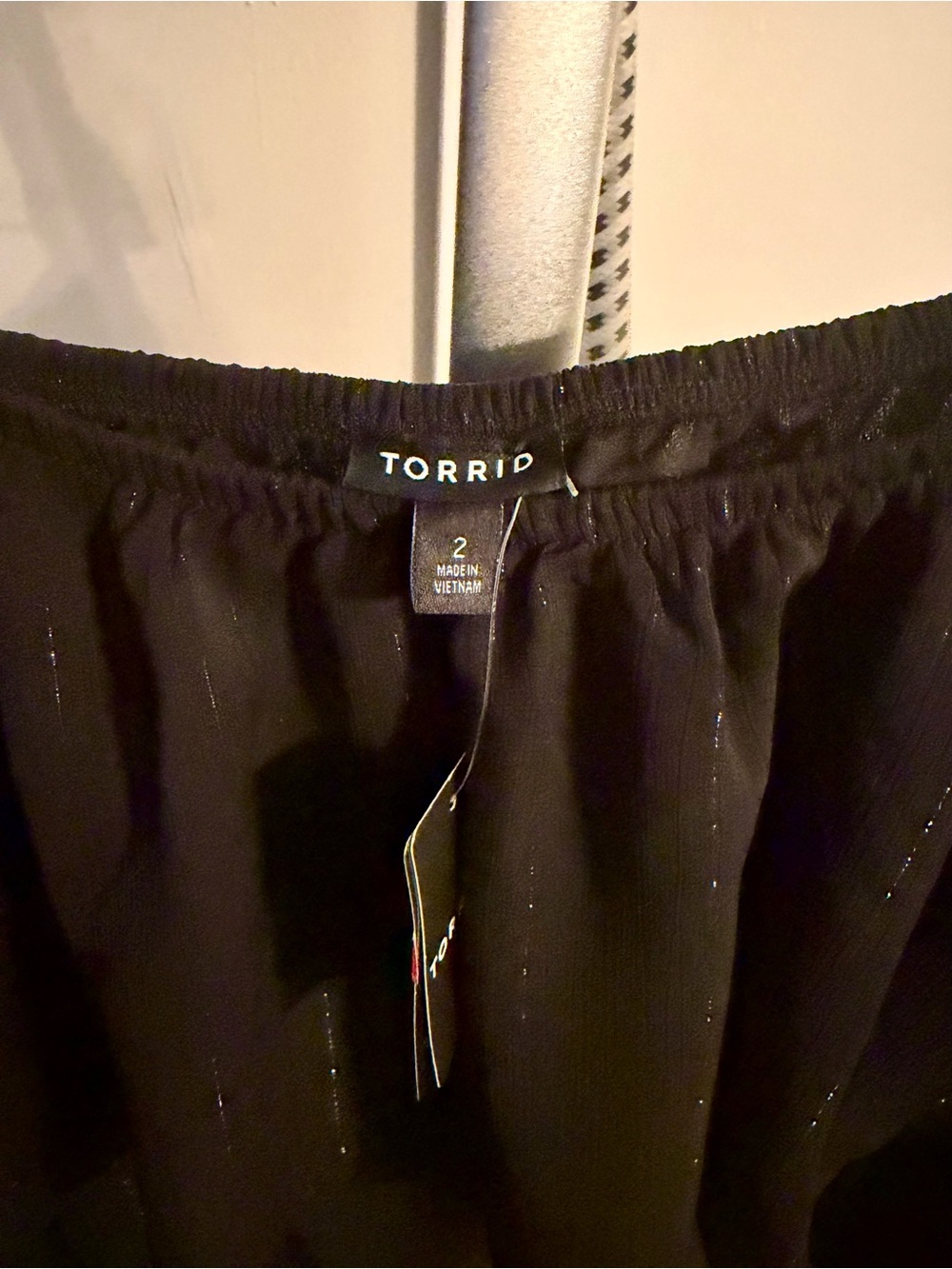 torrid Black One-Shoulder Ruffle Blouse - Picture 3 of 4